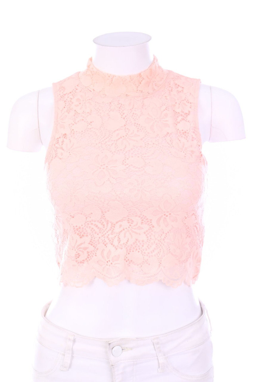 FB SISTER - Spitzen-Crop-Top - XS