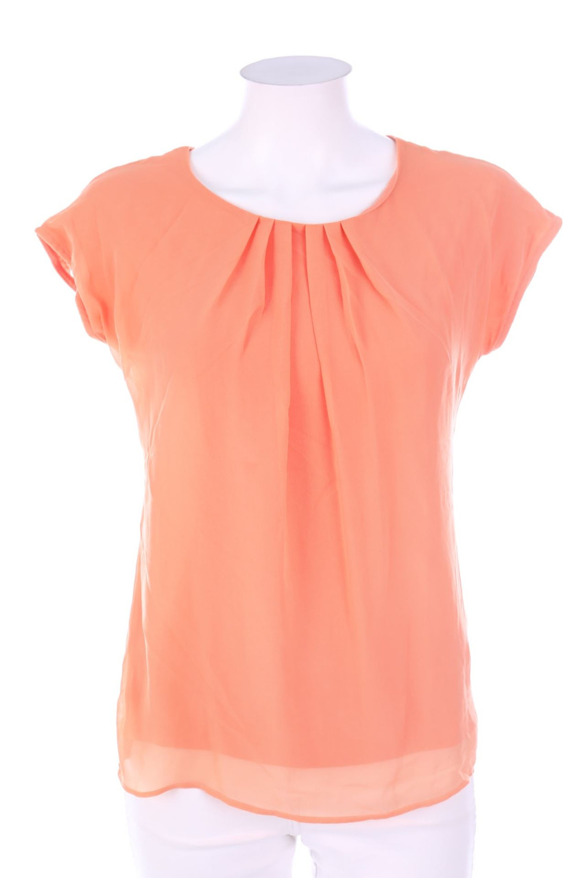 orsay - Kurzarm-Bluse mit Falten - S