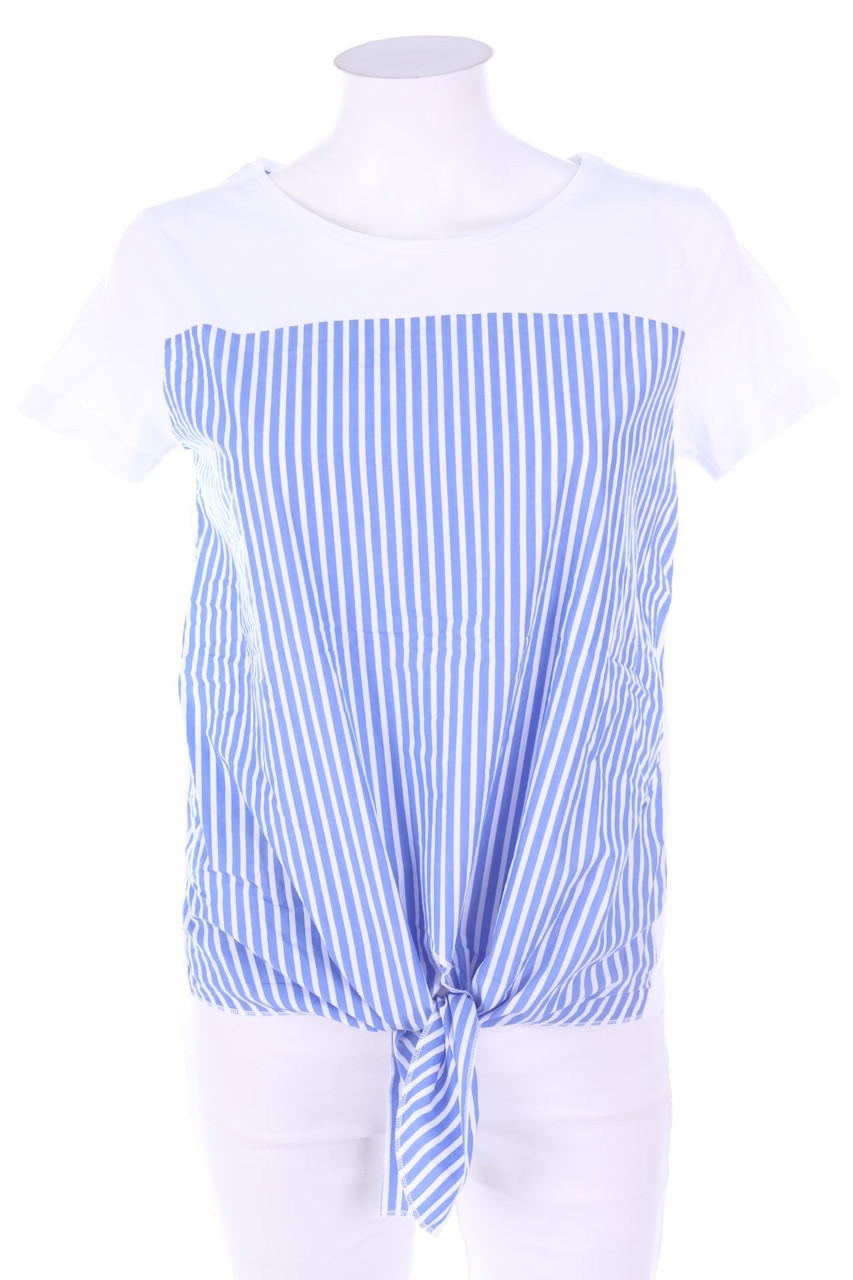 rich & royal - Kurzarm-Shirt zum Knoten - S