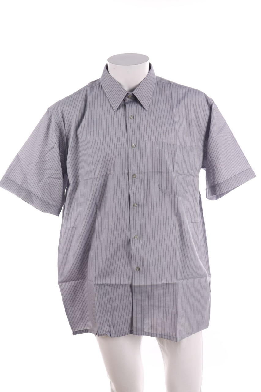 SECONDHAND - gestreiftes Kurzarm-Hemd - XL