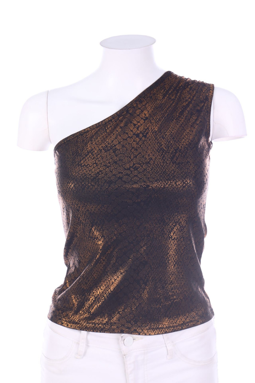 C&A - One Shoulder-Top mit Metallic-Effekt - S