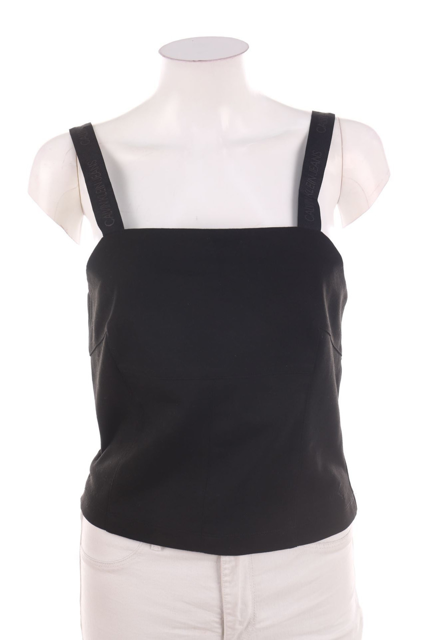 Calvin Klein Jeans - Crop-Top mit Logo-Stickerei - D 34