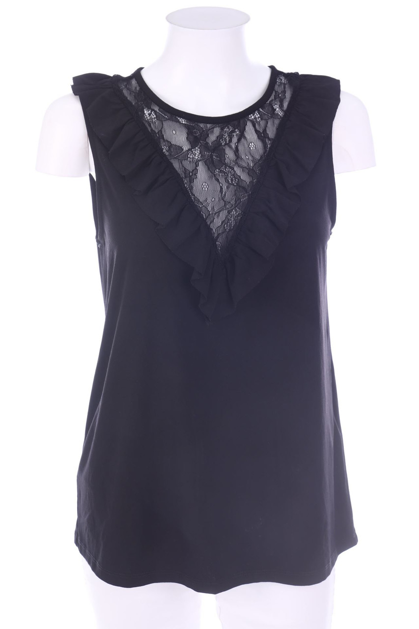 VERO MODA - Blusentop mit Spitzen-Einsatz - M