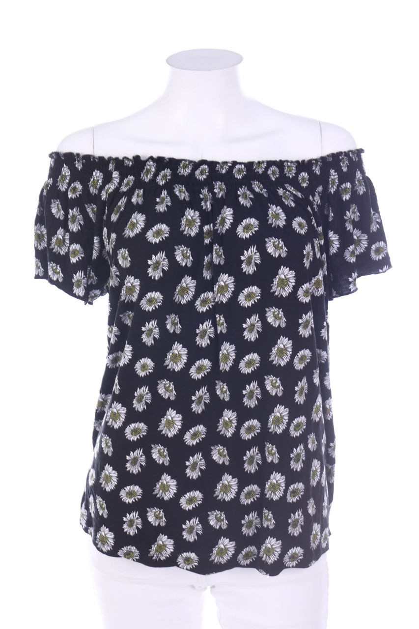 esmara - Carmen-Kurzarm-Shirt mit Blumen-Print - L