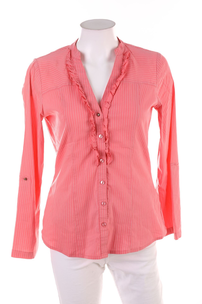 orsay - Rüschen-Bluse mit Roll-up-Manschette - S