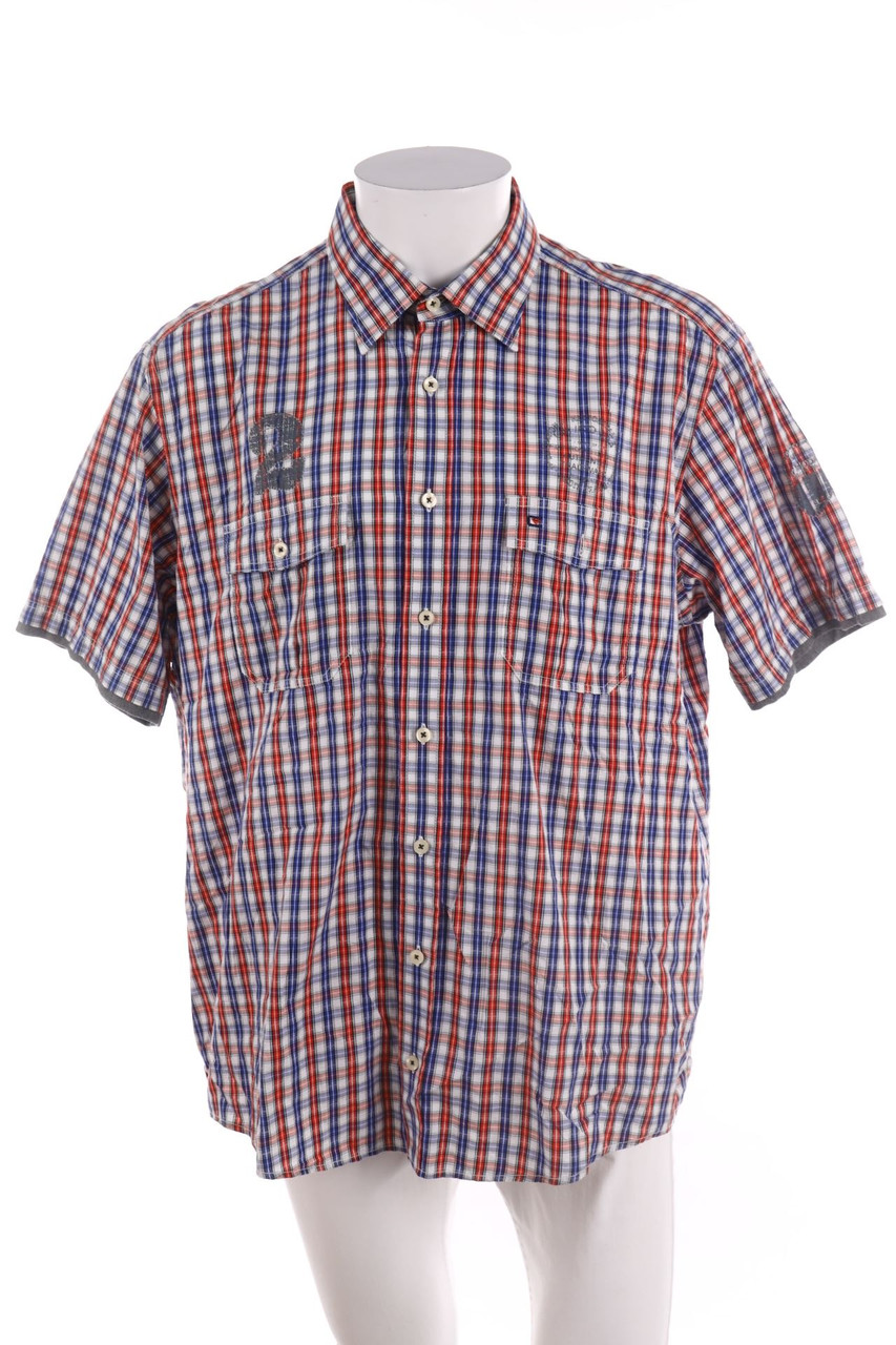 CASA MODA - Kurzarm-Hemd mit Karo-Muster - XL