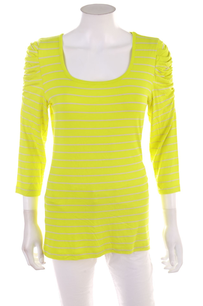 Ohne Label - 3/4-Arm-Shirt mit Streifen - D 40