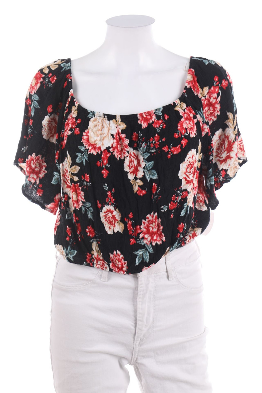 AMISU - Kurzarm-Bluse - M