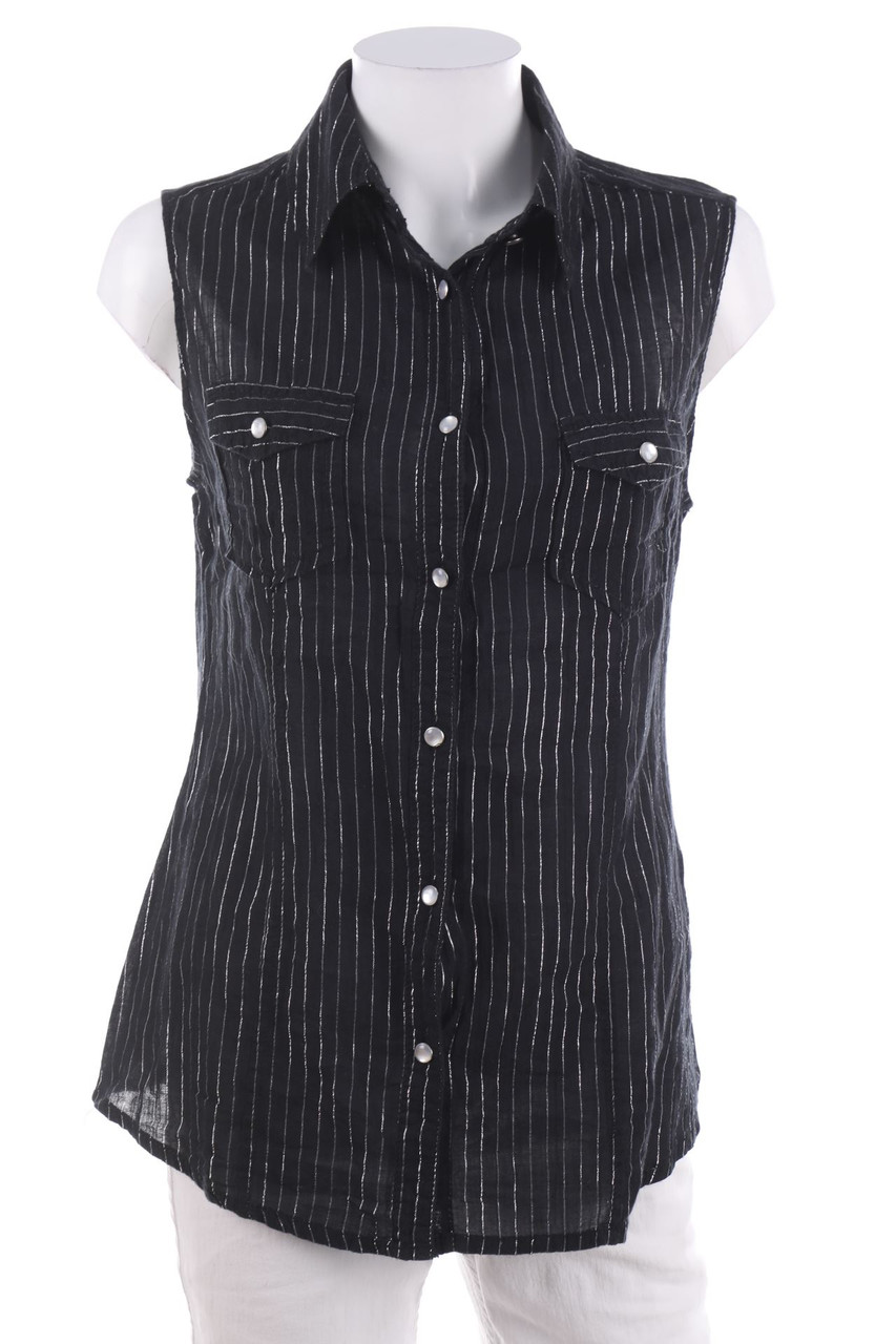 SECONDHAND - ärmellose Hemd-Bluse - L