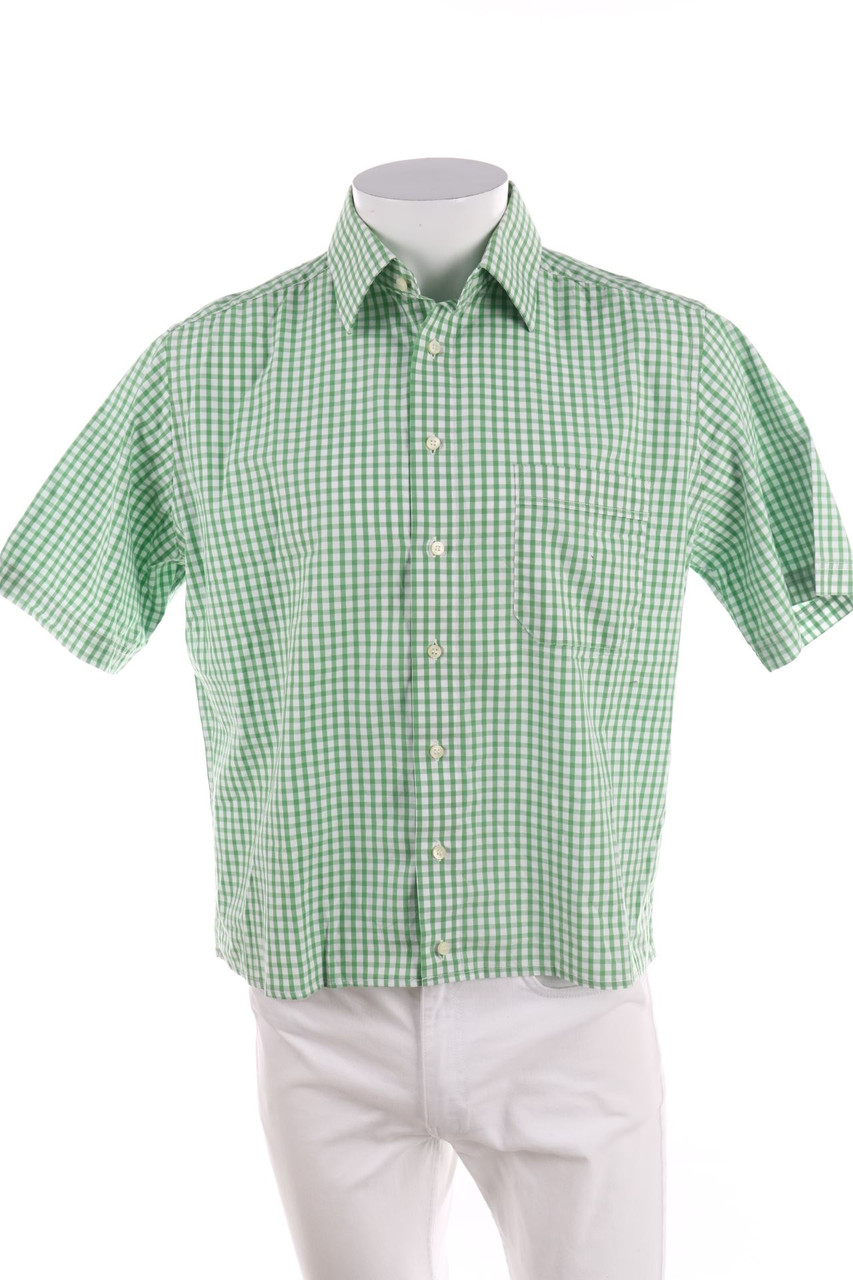 c.comberti - Kurzarm-Hemd mit Karo-Muster - M