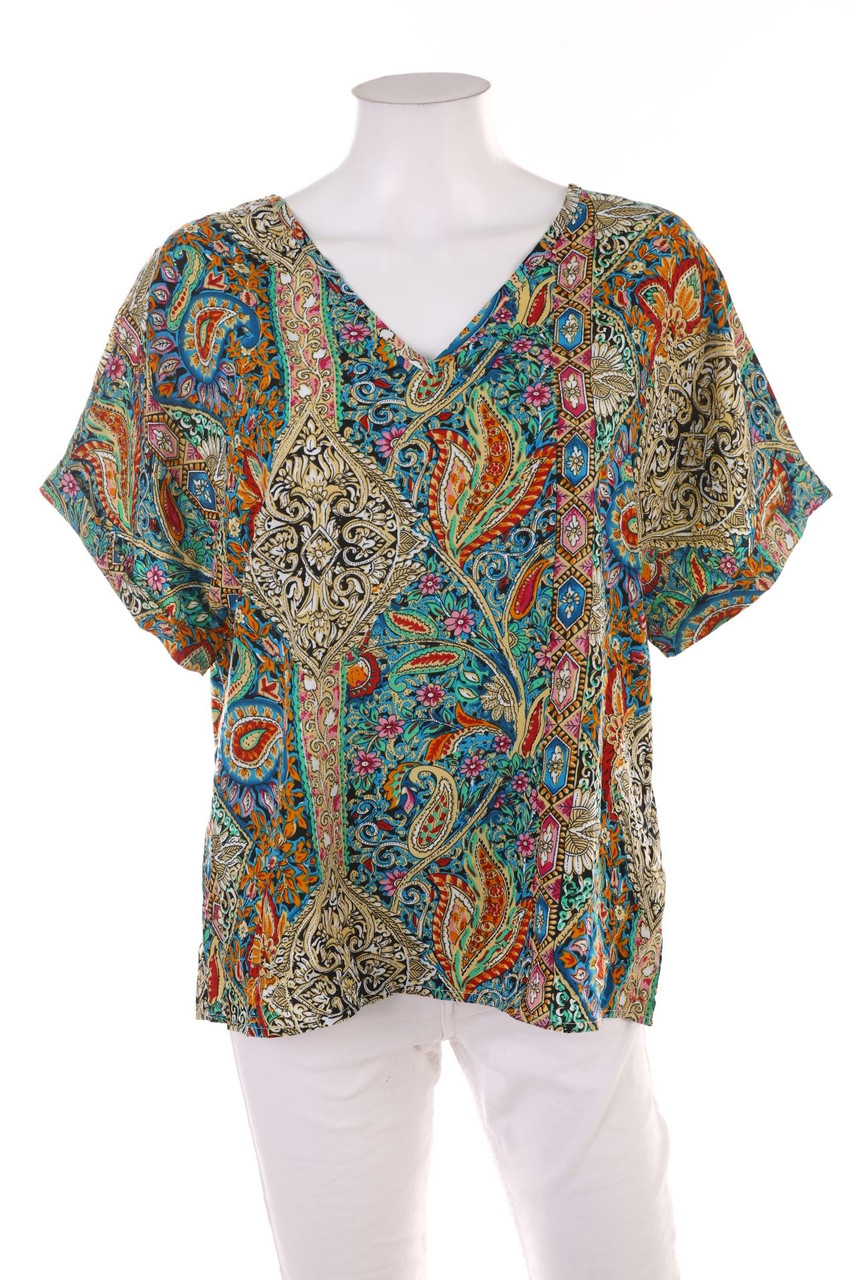 Ohne Label - Kurzarm-Bluse - XL