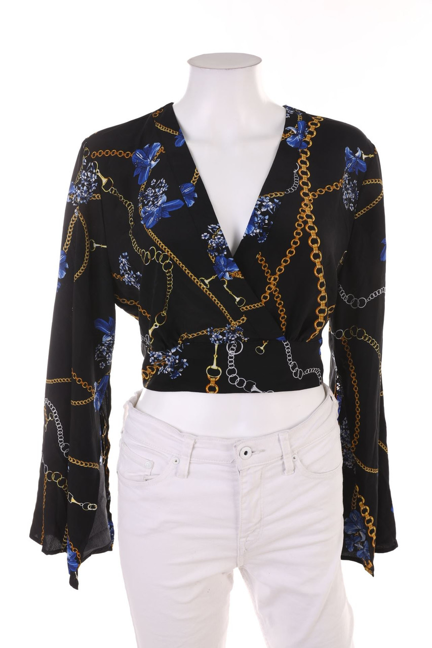 AMISU - Cropped-Bluse - L