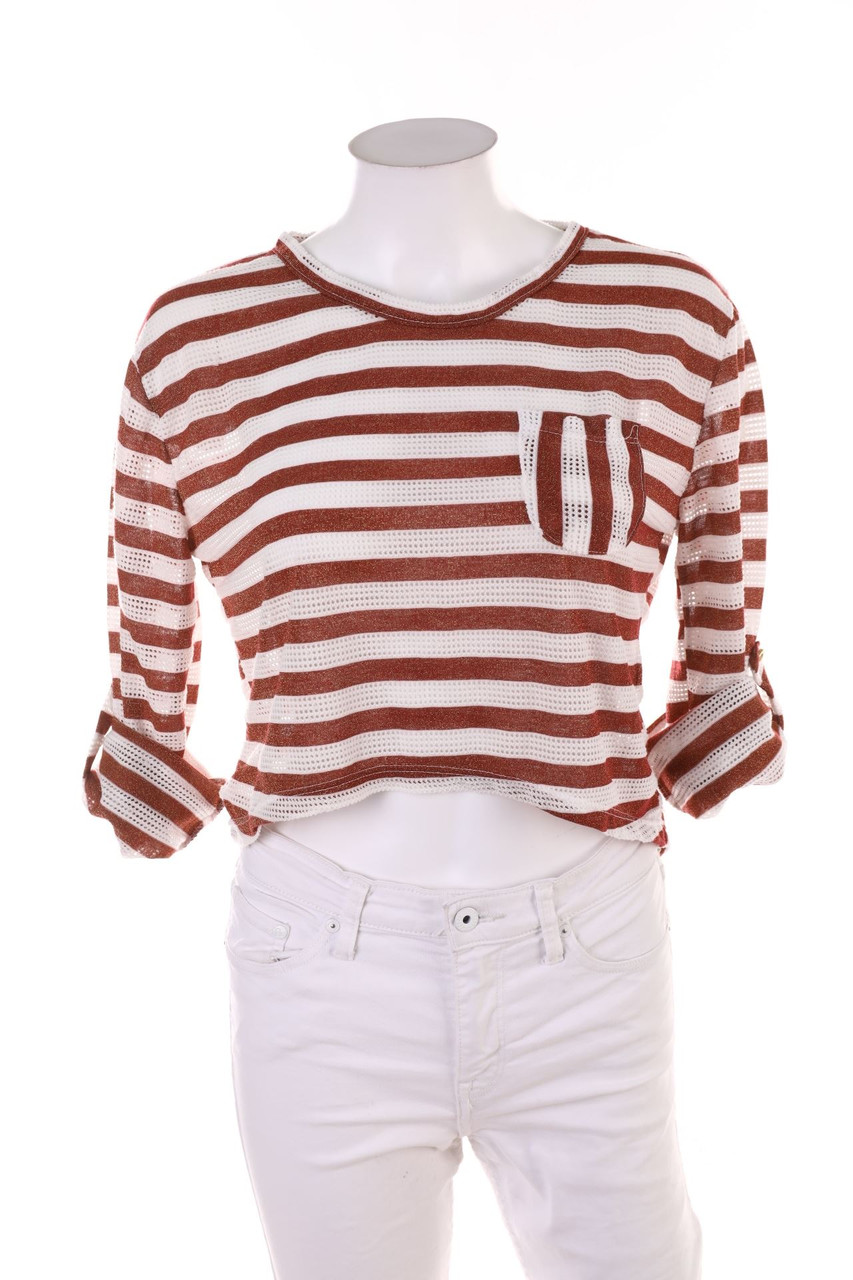 SECONDHAND - Longsleeve-Shirt mit Roll-up-Manschette - M