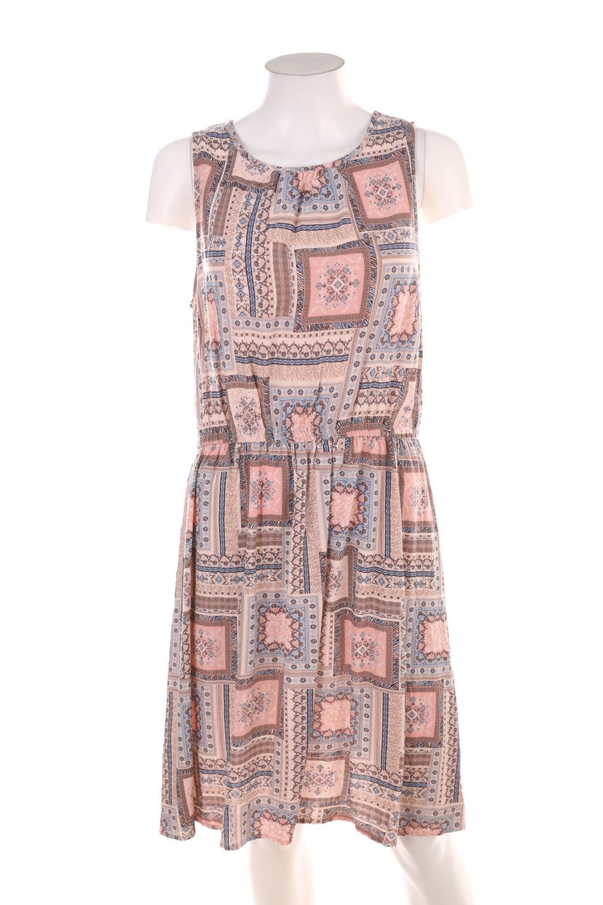 Ohne Label - Kleid mit Muster - D 38-40