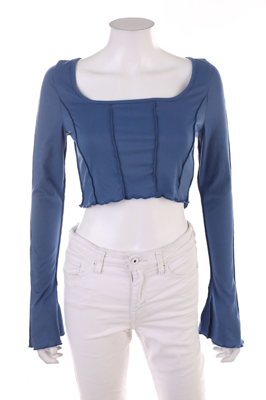 SHEIN - Cropped-Longsleeve-Shirt - M