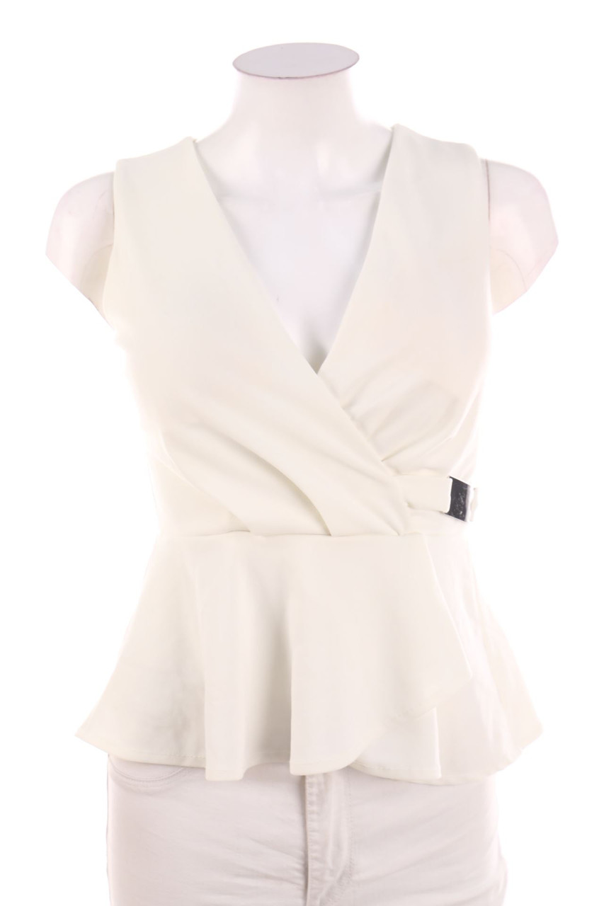 Ohne Label - Blusentop mit Schößchen - D 34