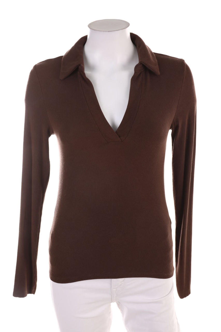 AMISU - Langarm-Polo-Shirt - M