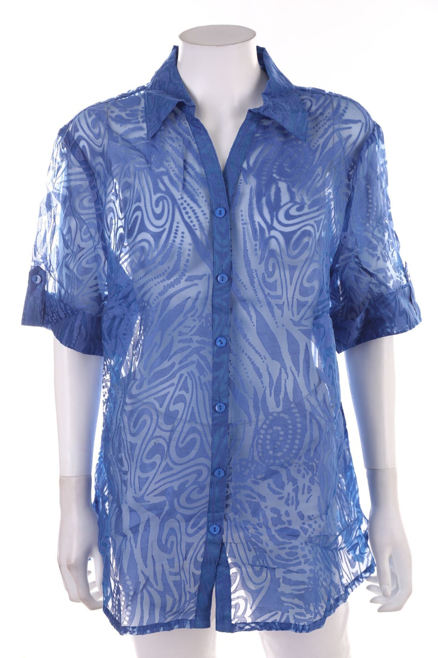 Ohne Label - Kurzarm-Bluse - 3XL