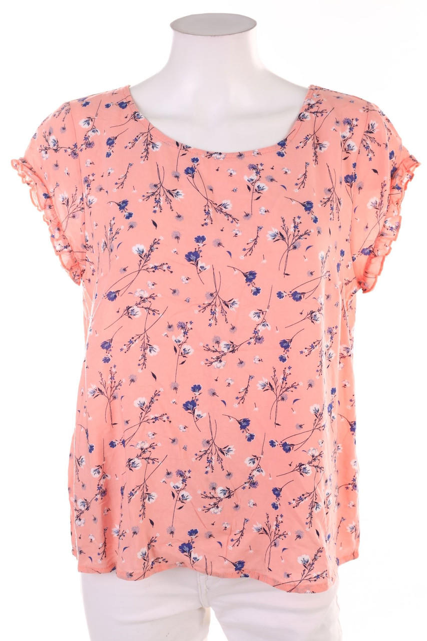 Ohne Label - Kurzarm-Bluse - M