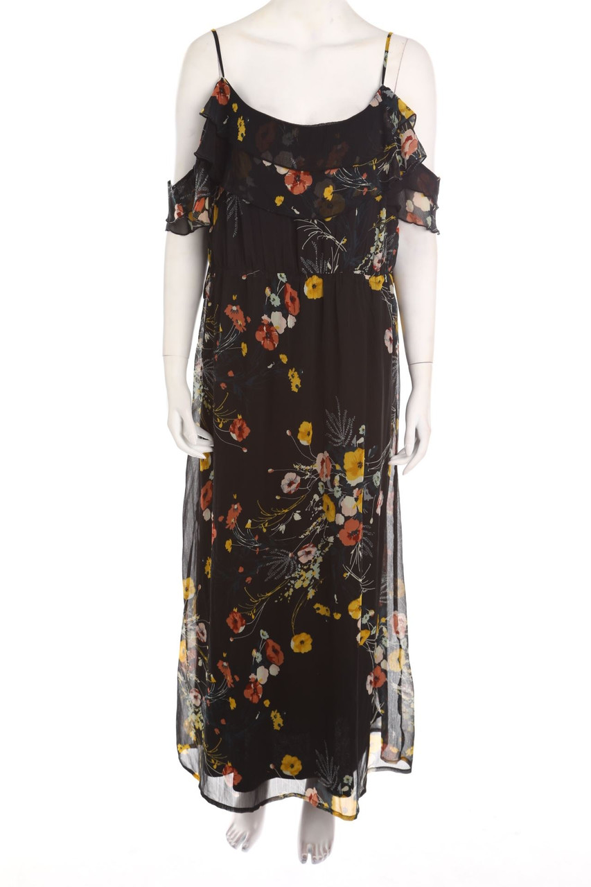 BODYFLIRT - Maxi-Kleid mit Blumen-Print - 48