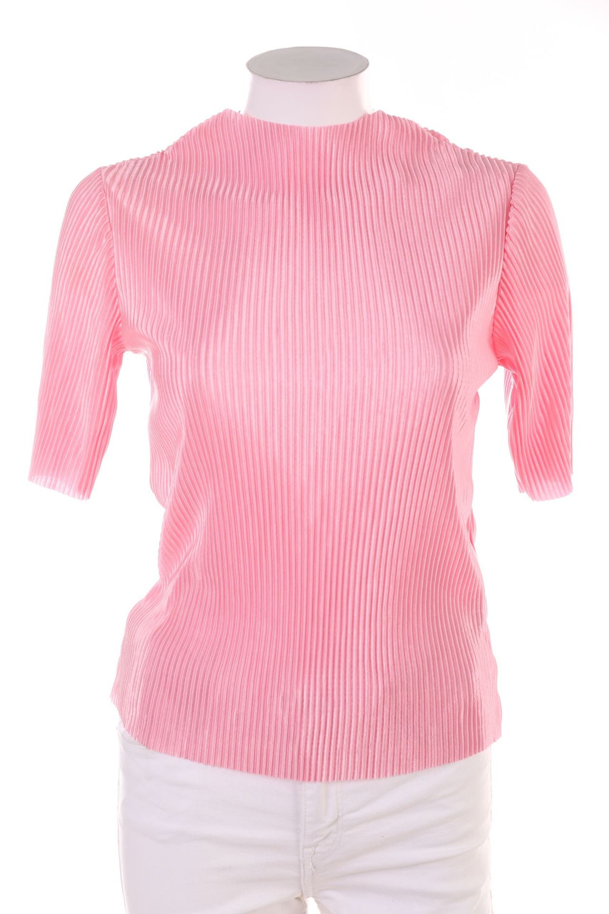 SECONDHAND - Plissee-Kurzarm-Shirt - S