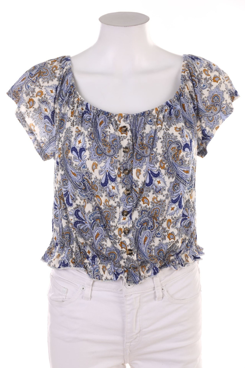 H&M - Kurzarm-Bluse - L