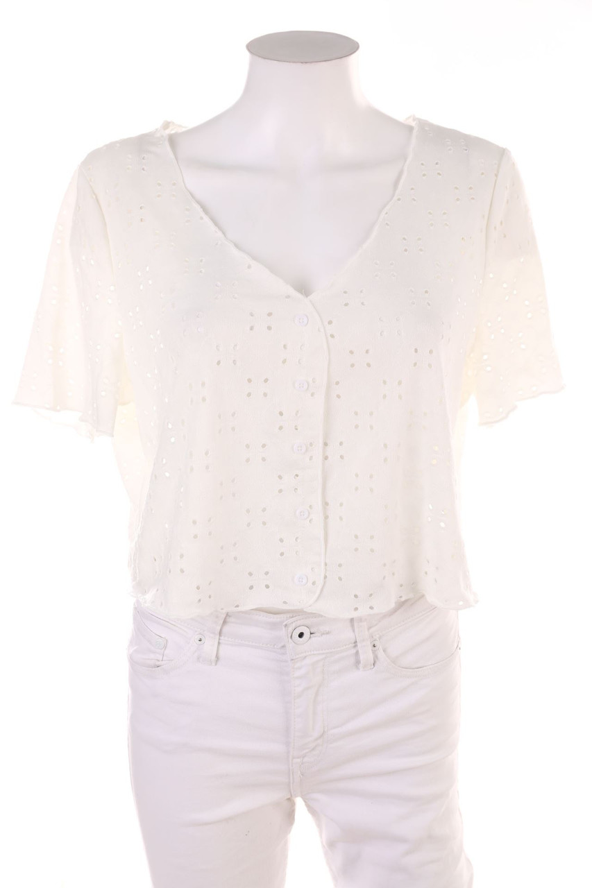 SHEIN - Kurzarm-Bluse - 2XL