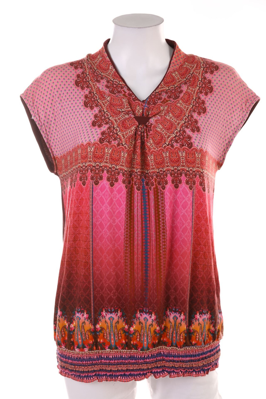 Desigual - Kurzarm-Bluse - L