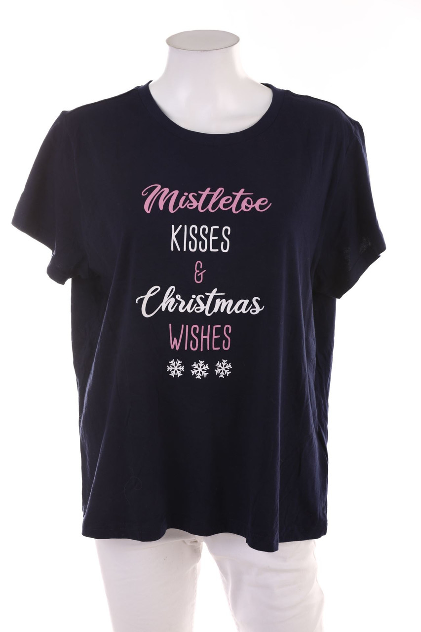 SECONDHAND - Weihnachts-Kurzarm-Shirt - 44