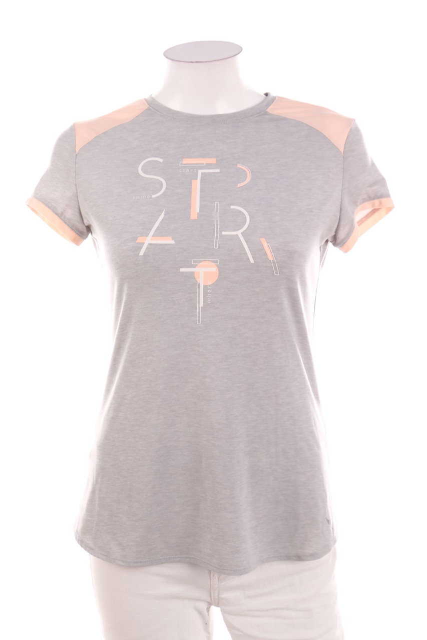 Ohne Label - Sport T-Shirt mit Statement-Print - D 38