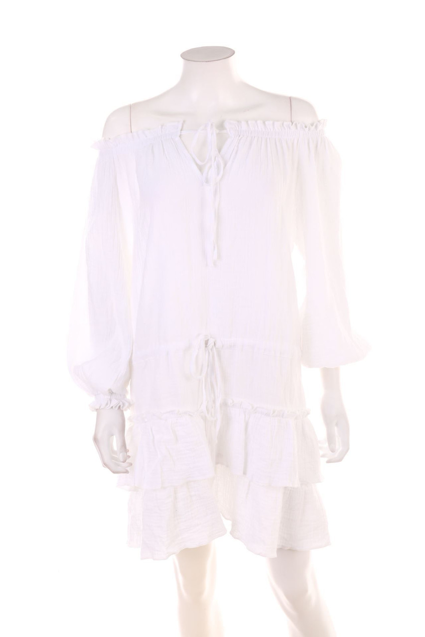 SECONDHAND - Carmen-Minikleid mit Volants - ONE SIZE