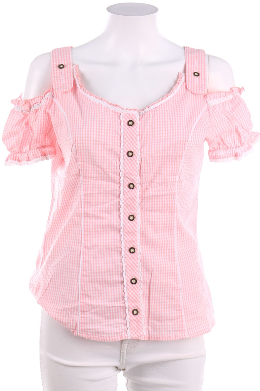 AMISU - Kurzarm-Bluse - L