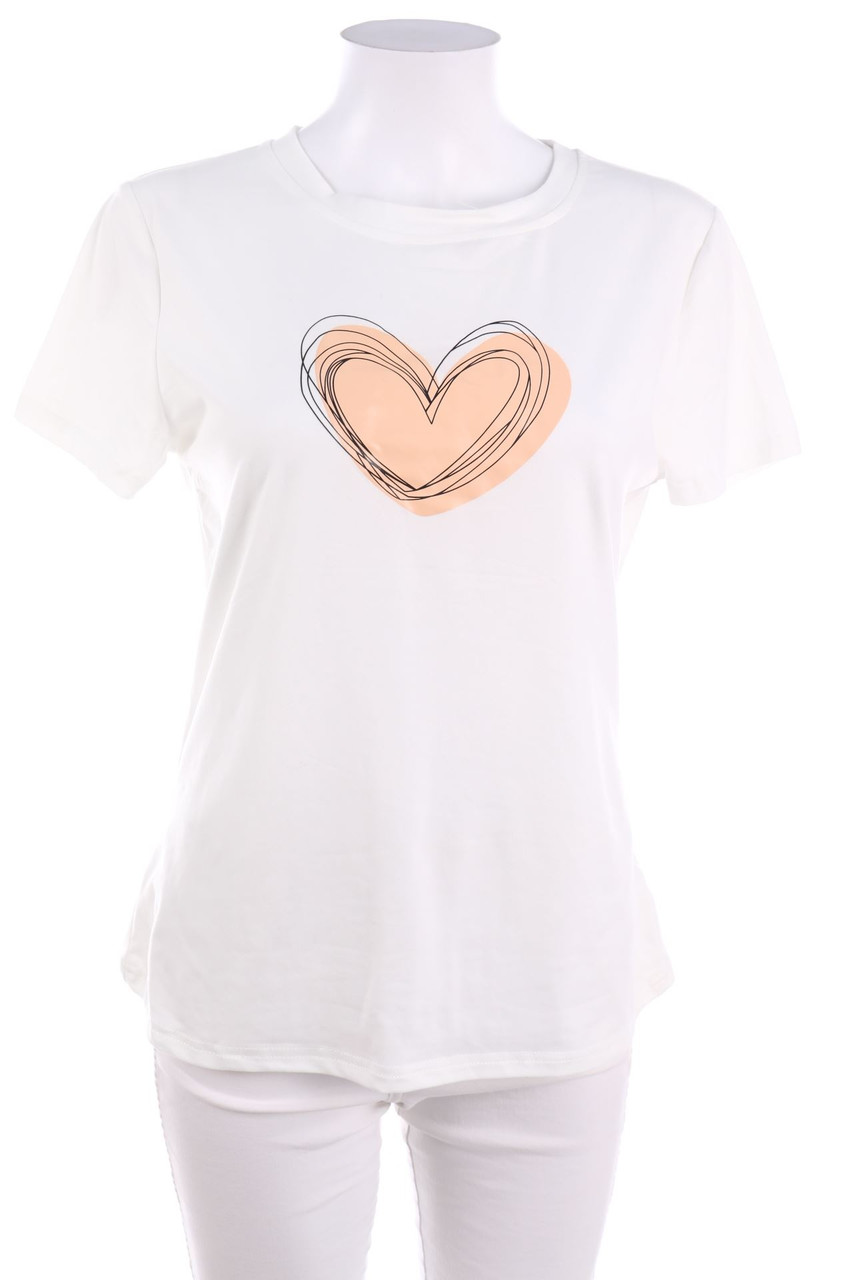 SHEIN - Kurzarm-Shirt mit Print - L