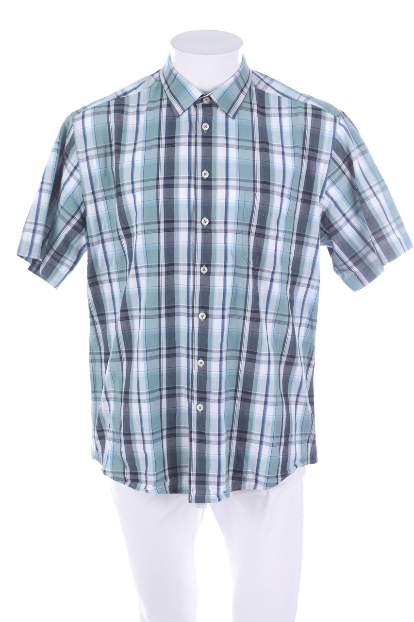 BEXLEYS - Kurzarm-Hemd mit Karo-Muster - L