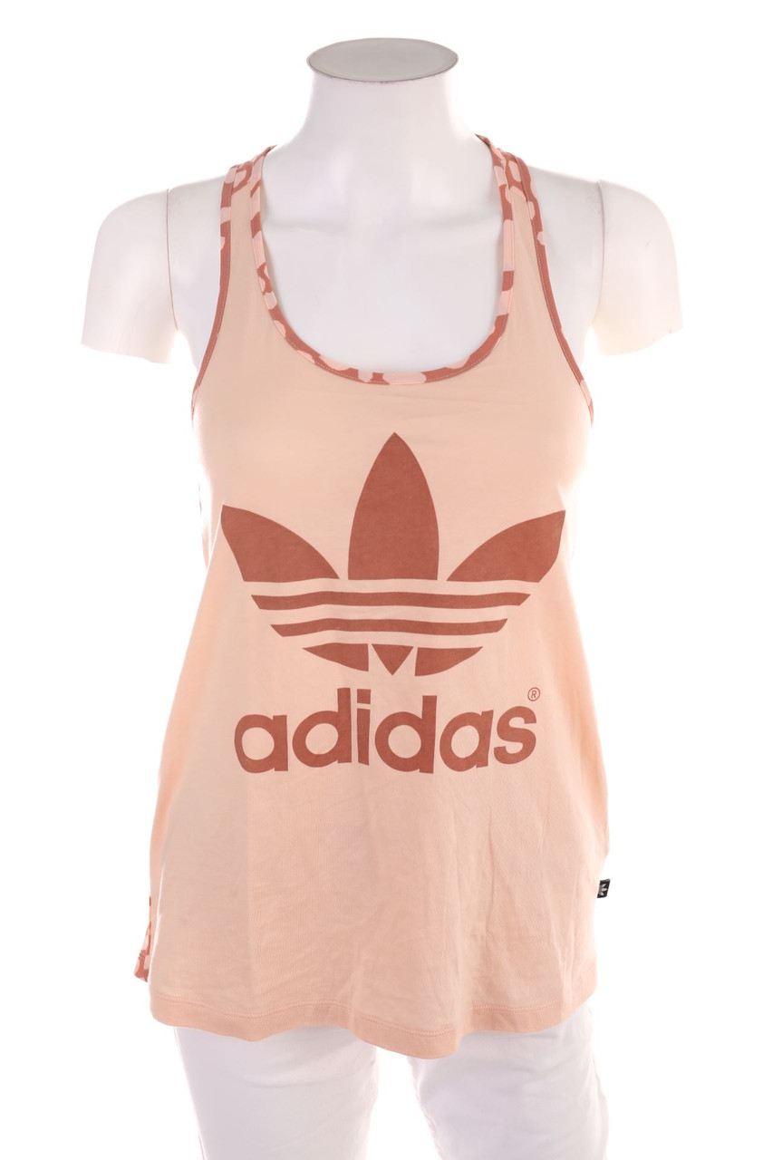 adidas - Sport-Top mit Logo-Print - XS