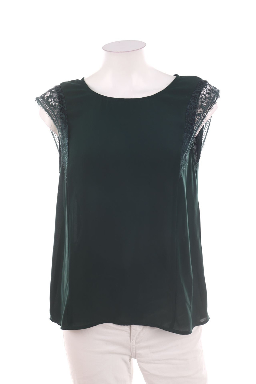 Ohne Label - Blusentop mit Spitze - D 40-42