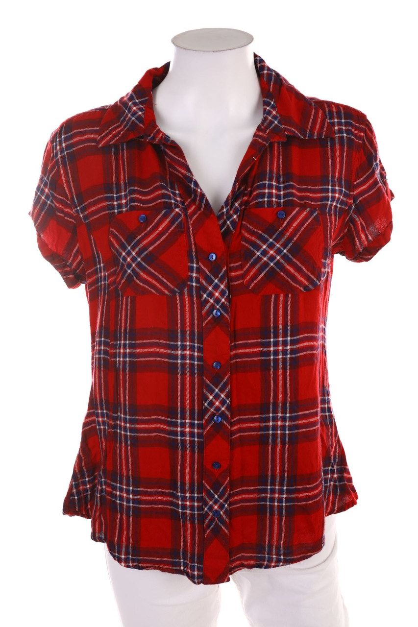 SECONDHAND - Hemd-Bluse mit kurzem Ärmel - XL