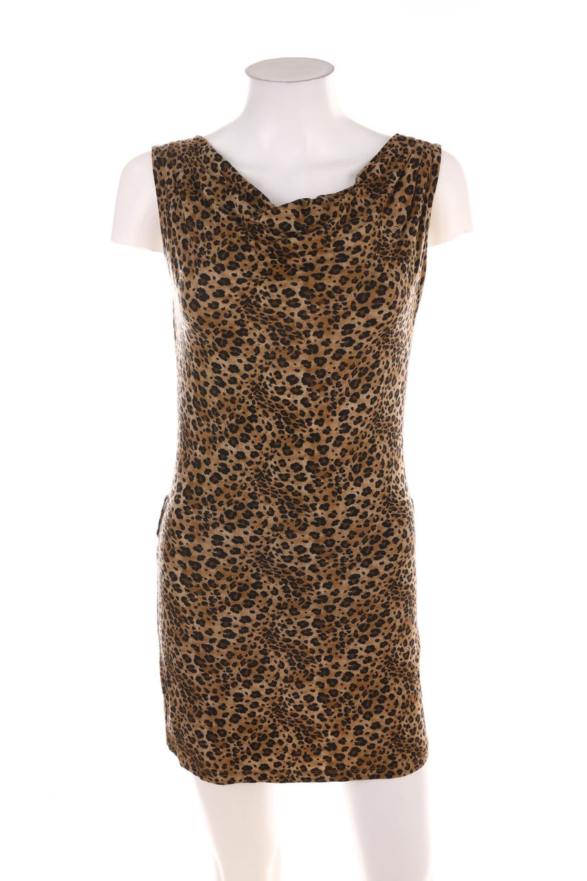 Ohne Label - Minikleid mit Leo-Print - S