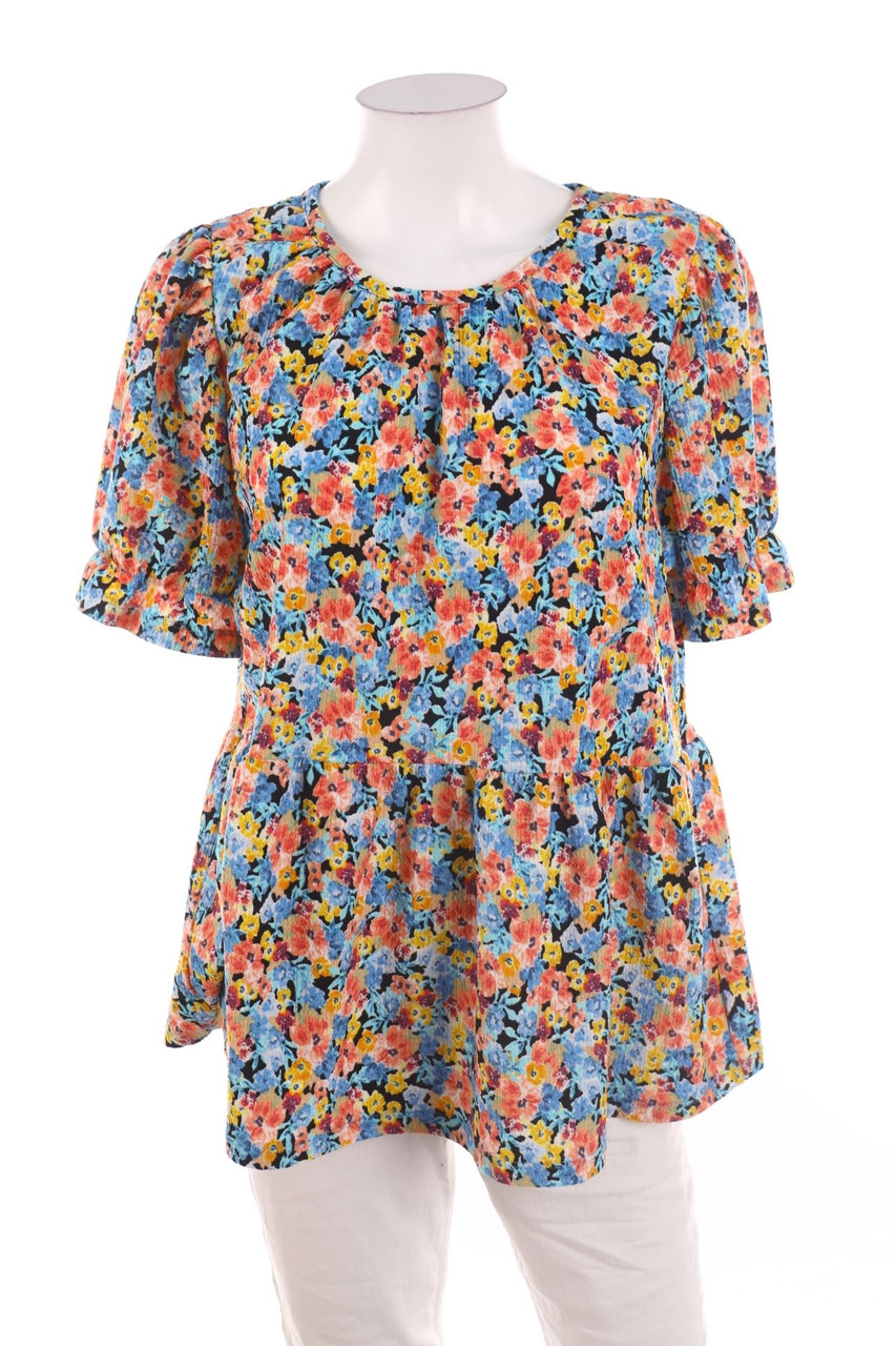 papaya - Kurzarm-Shirt mit Blumen-Print - D 40