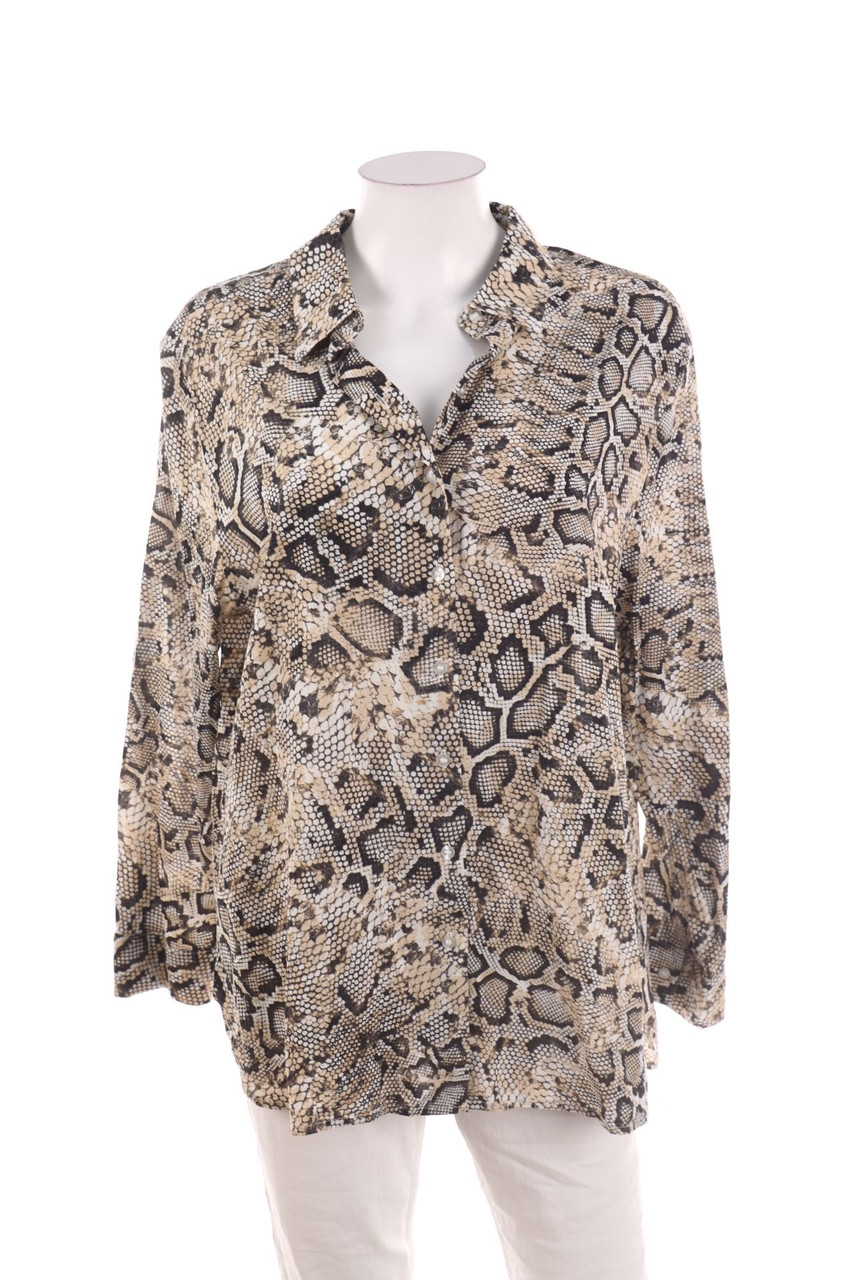 olsen - Hemd-Bluse mit Animal-Print - D 46