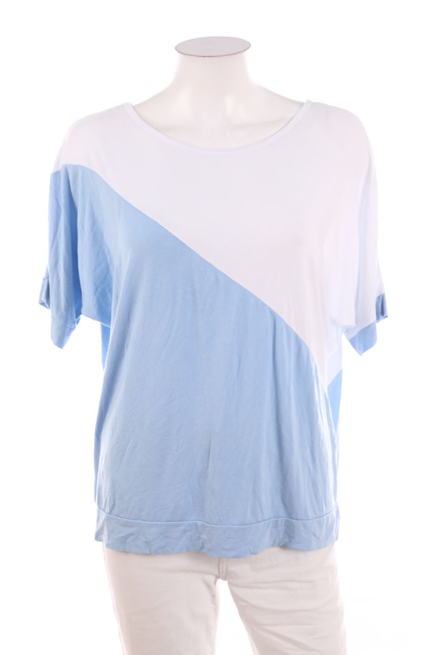 Ohne Label - Two Tone-Kurzarm-Shirt - D 42