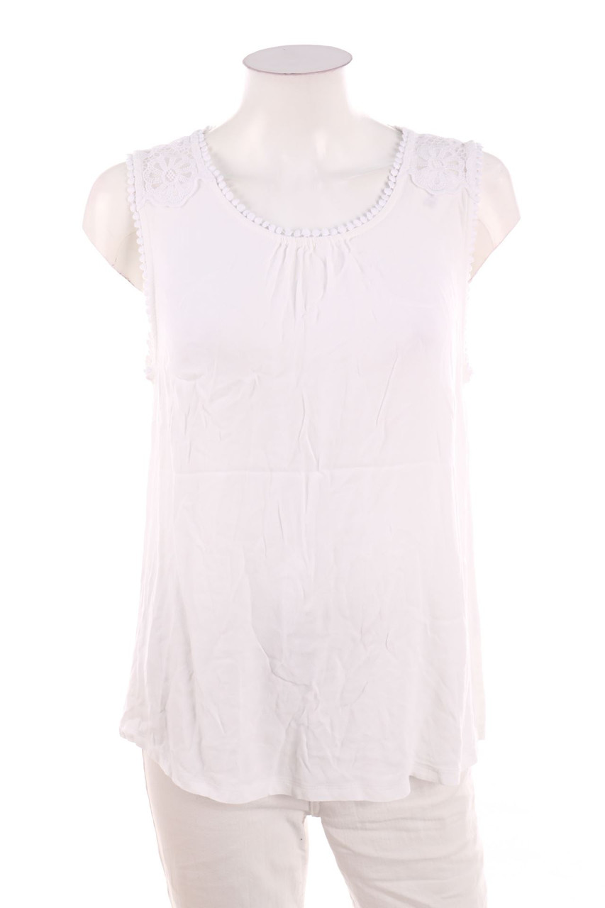 Ohne Label - Blusentop mit Spitze - D 40