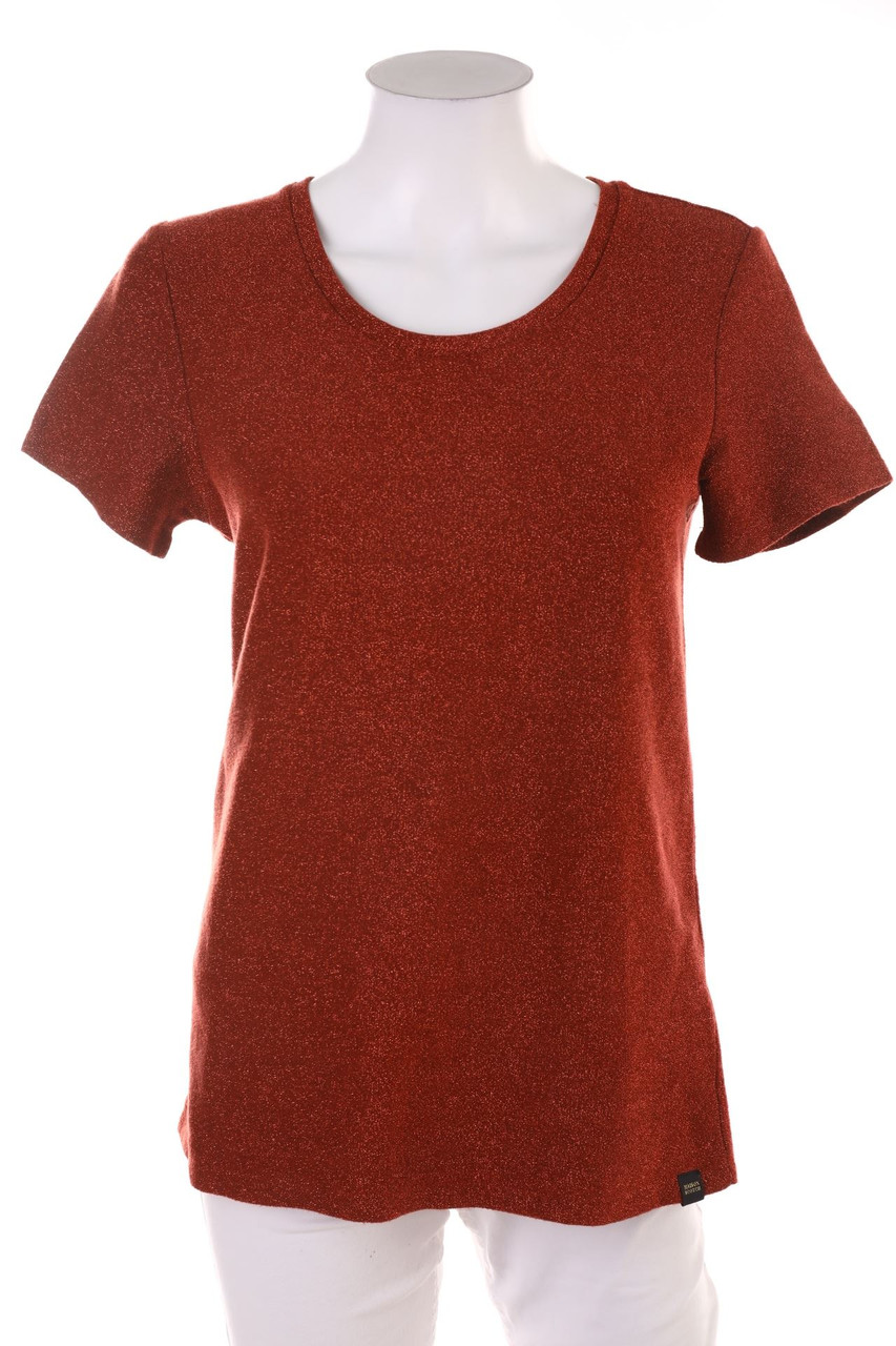 SCOTCH & SODA - Glitzer-Kurzarm-Shirt - S