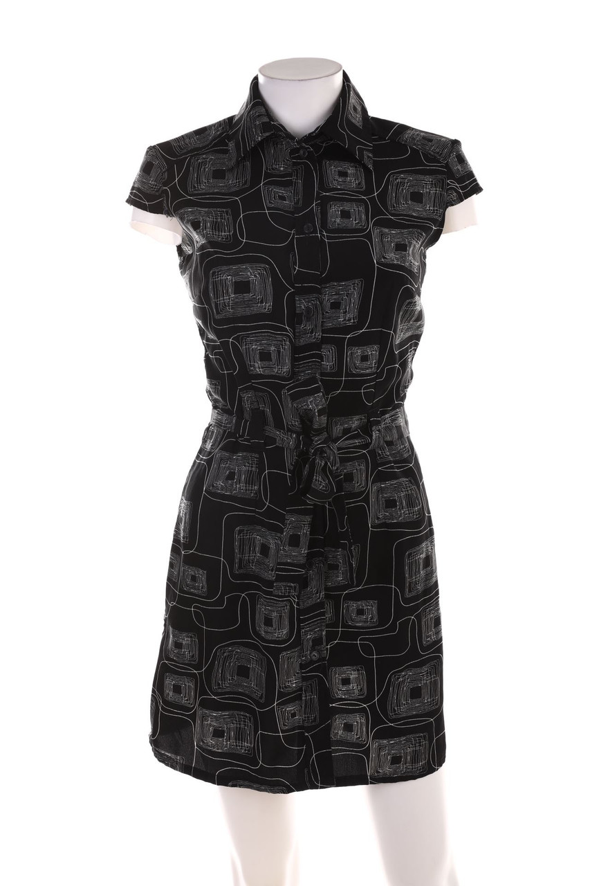 SECONDHAND - Blusenkleid mit geometrischem Muster - S