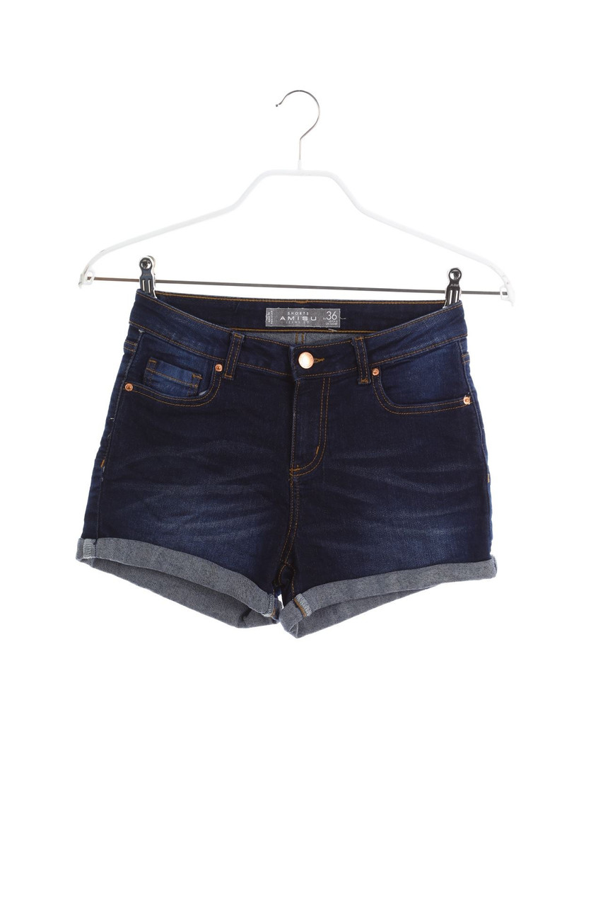 AMISU - Dark Denim-Jeans-Shorts - S