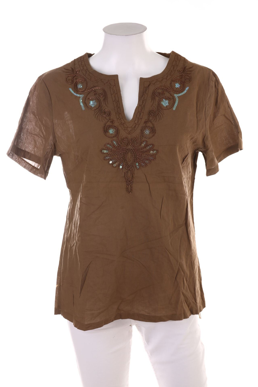 SECONDHAND - Kurzarm-Bluse - L