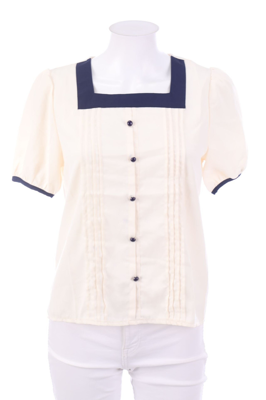 Ohne Label - Kurzarm-Bluse - S
