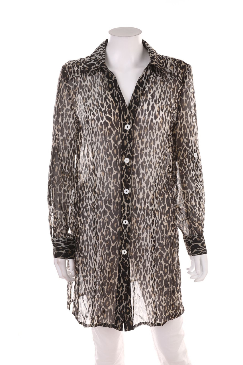 LODENFREY - Seiden-Bluse mit Roll-up-Manschette - XL