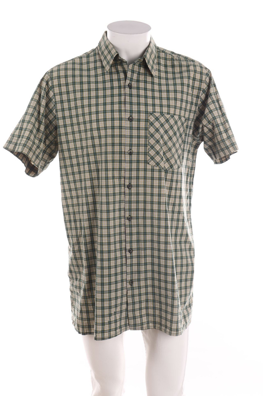 SECONDHAND - Kurzarm-Hemd mit Tartan-Muster - 56