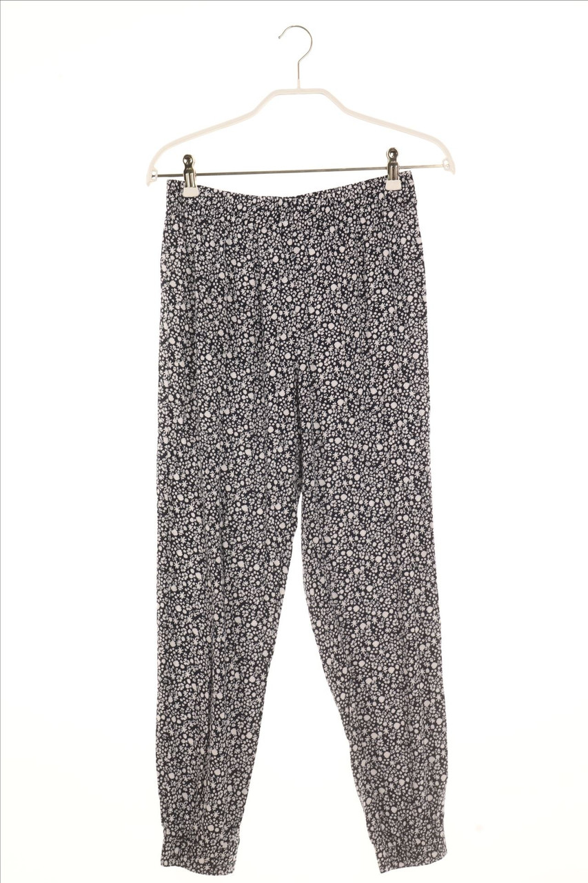 Ohne Label - Jogger-Hose mit Blumen-Print - 158